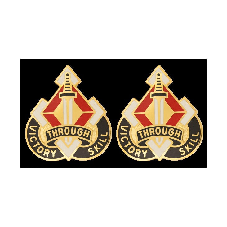 Maneuver Support Center Unit Crest - 1 PAIR - VICTORY THROUGH SKILL