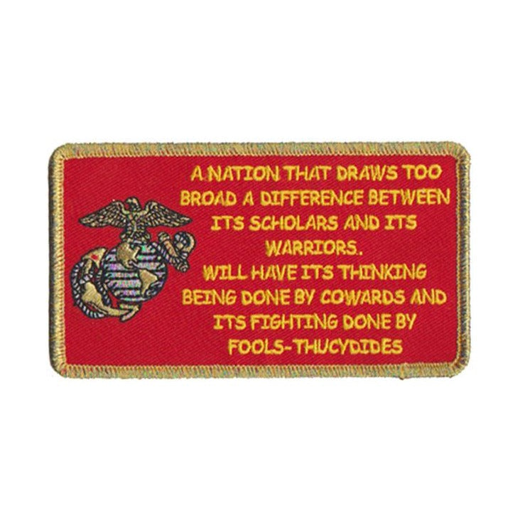 A Nation by Thuchdides - USMC Sew-On Patch