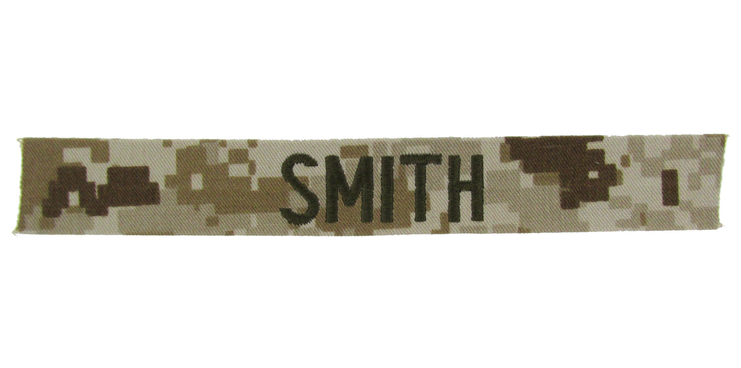 USMC Desert Digital Name Tape - U.S. Marines MARPAT
