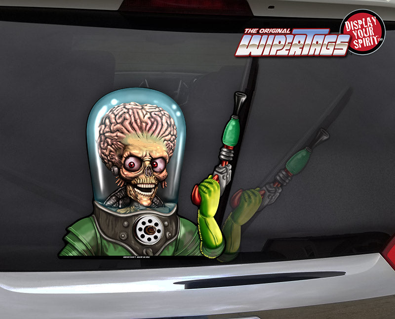 Mars Martian Waving Gun WiperTags