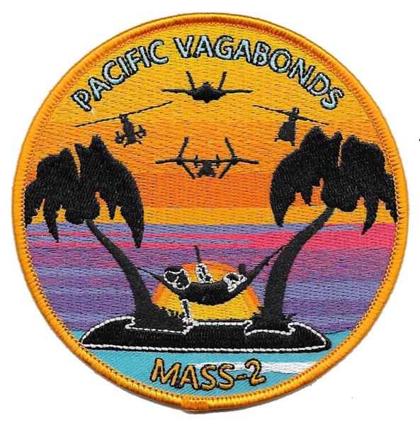 MASS-2 USMC Patch - PACIFIC VAGABONDS - Marine Air Support Squadron