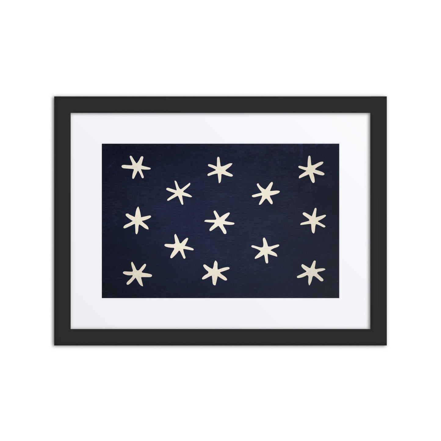George Washington's Headquarters Flag Framed and Matted Print