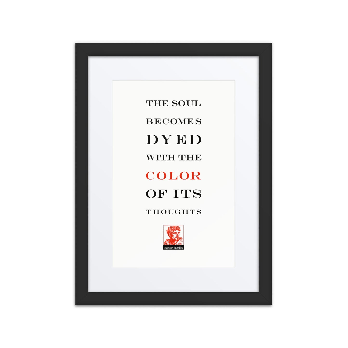 Marcus Aurelius Dyed Soul Framed Print