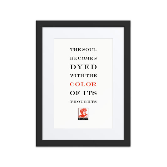 Marcus Aurelius Dyed Soul Framed Print