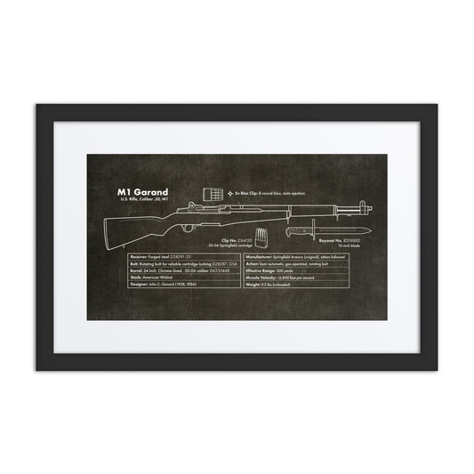 M1 Garand Framed Print