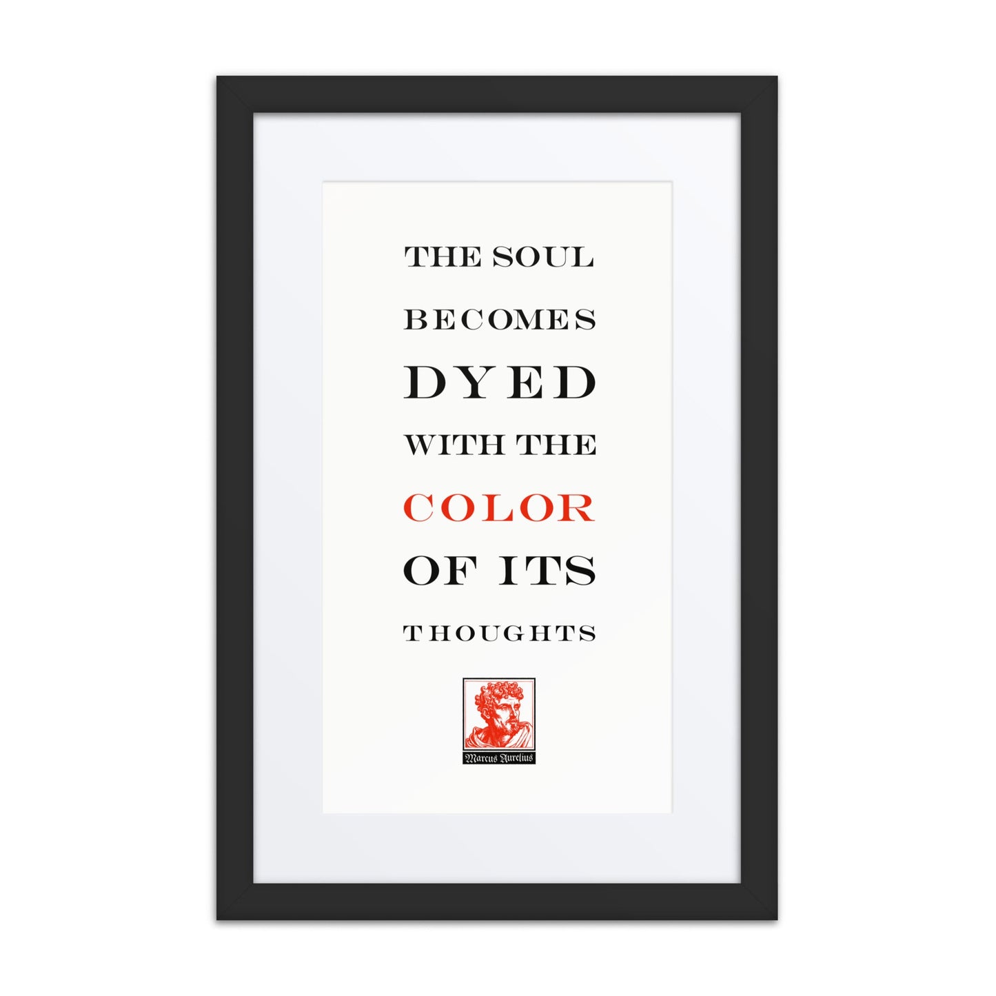 Marcus Aurelius Dyed Soul Framed Print
