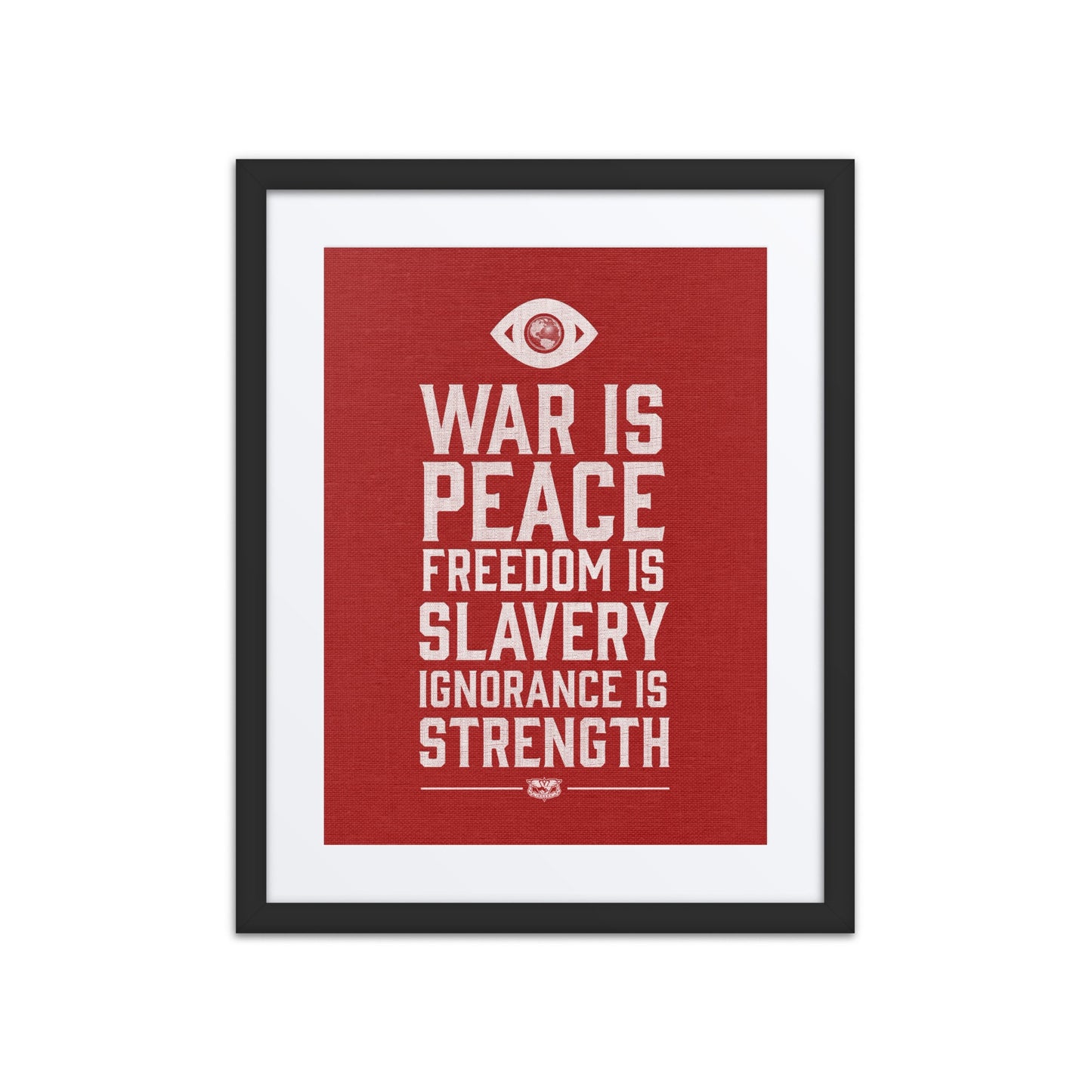 War Is Peace 1984 Matted Framed Art Print