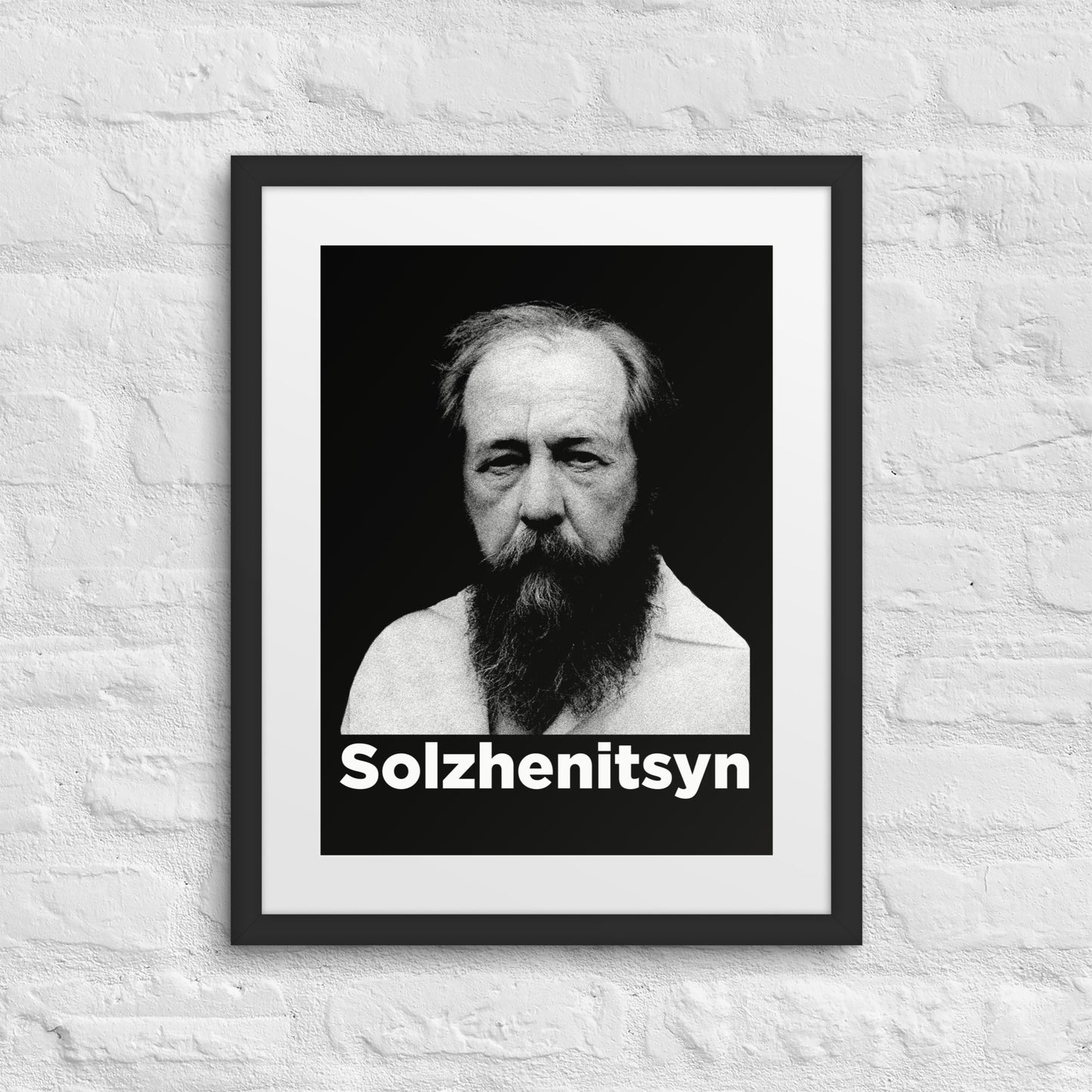 Aleksandr Solzhenitsyn Framed Portrait