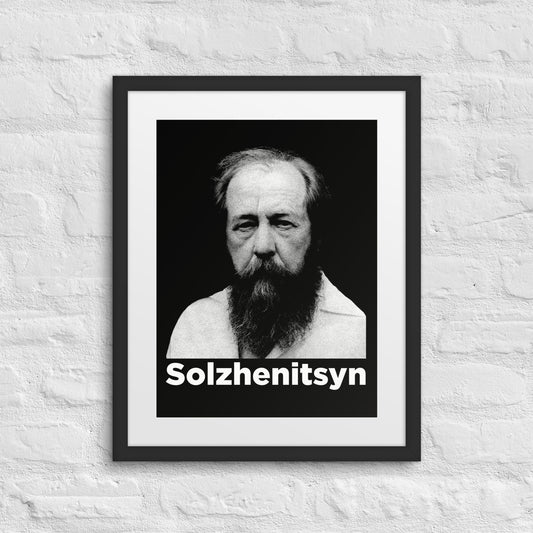 Aleksandr Solzhenitsyn Framed Portrait