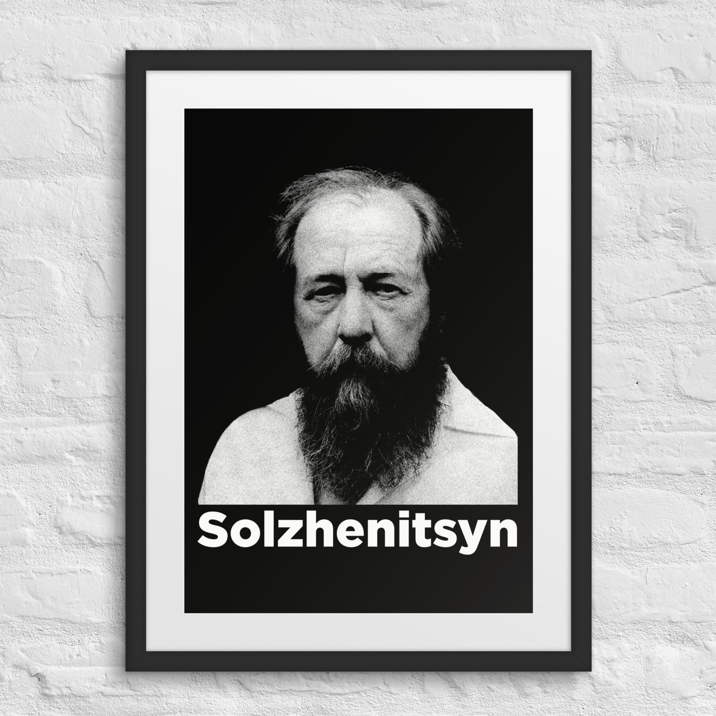 Aleksandr Solzhenitsyn Framed Portrait