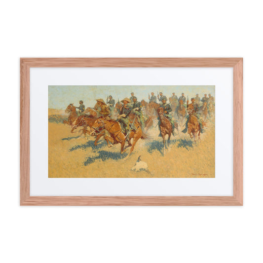 Frederic Remington's On the Southern Plains Matted Framed Print