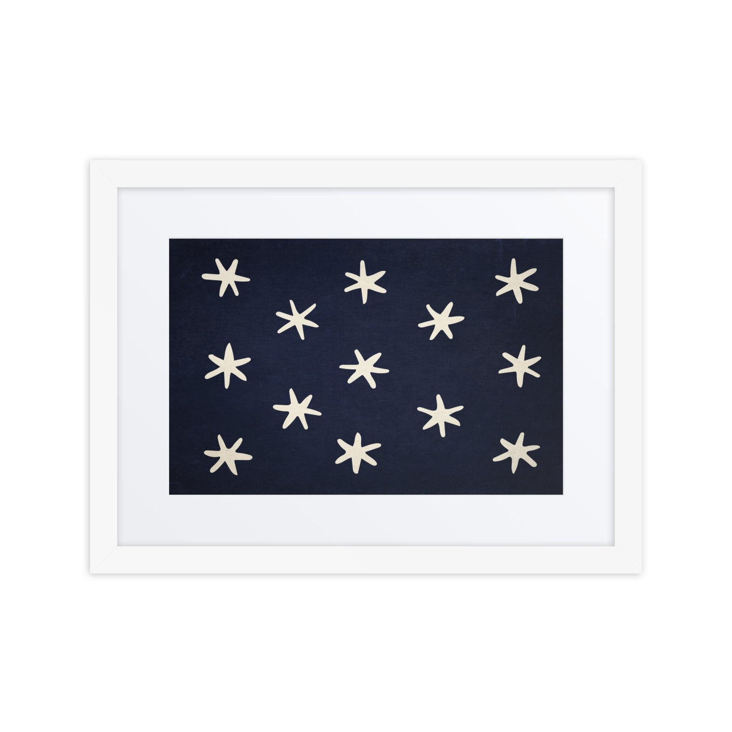 George Washington's Headquarters Flag Framed and Matted Print