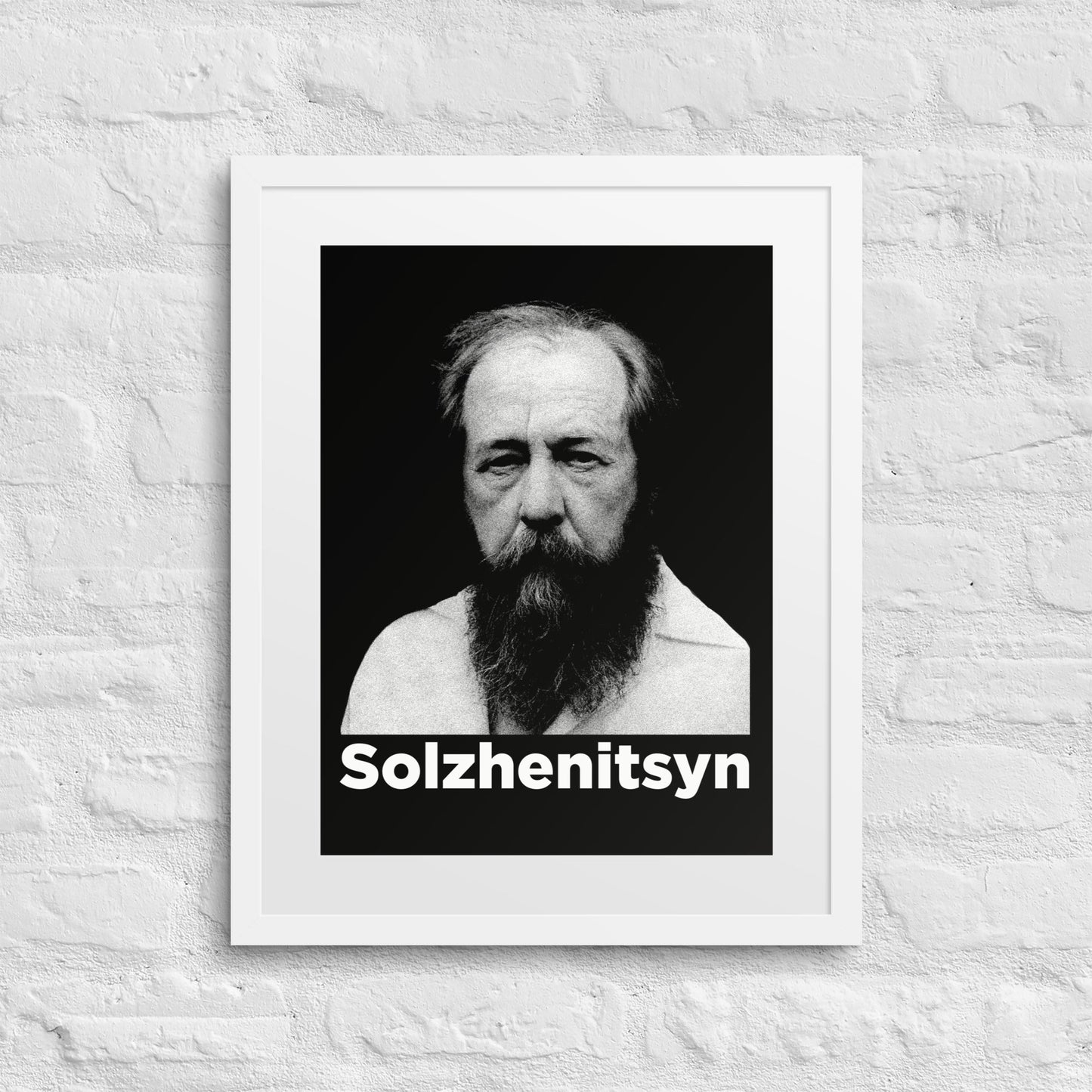 Aleksandr Solzhenitsyn Framed Portrait