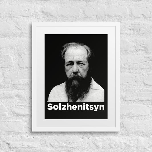 Aleksandr Solzhenitsyn Framed Portrait