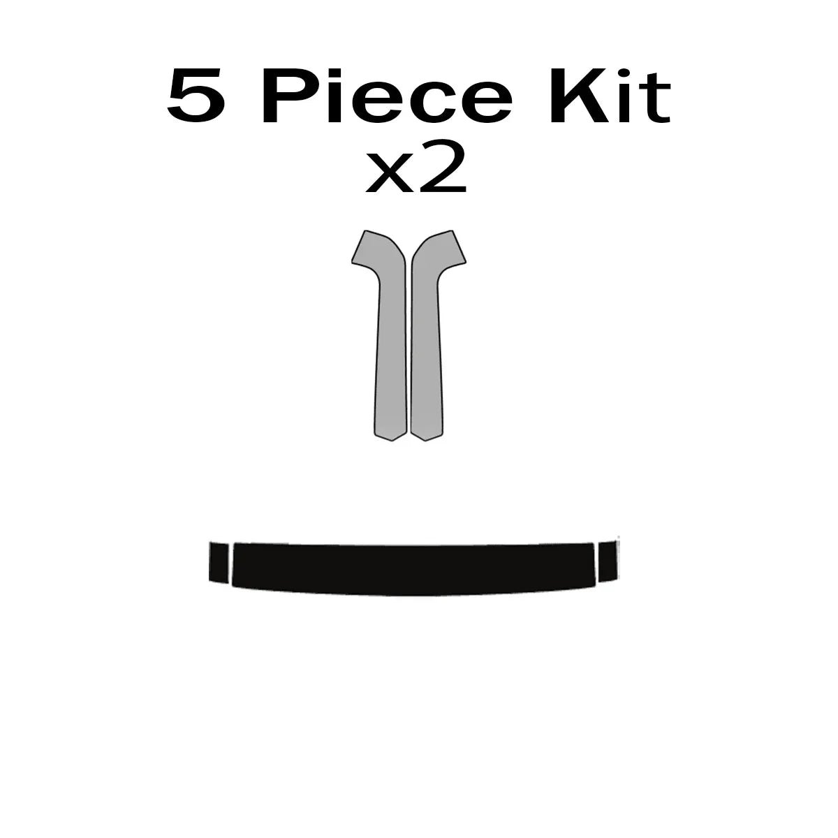 Matte Window Frame Black Out Kit - 2021+ Bronco