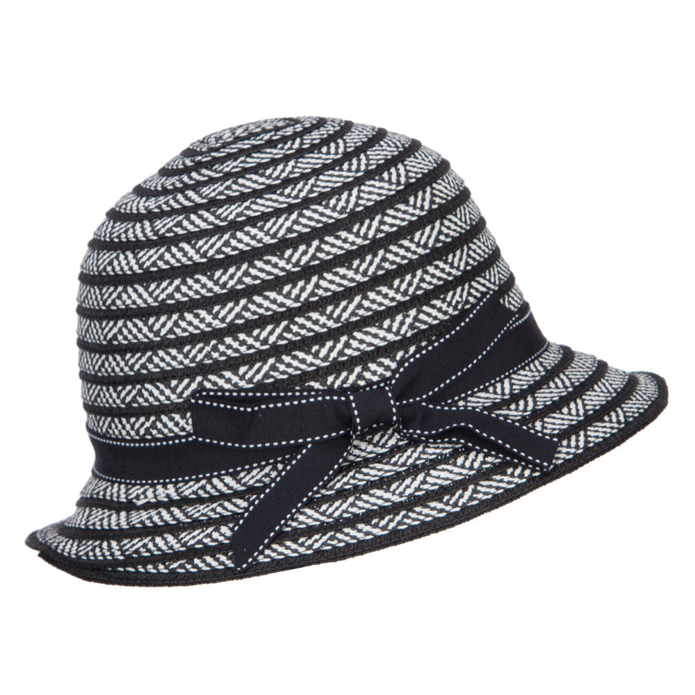 Women's Bow Toyo Braid Cloche
