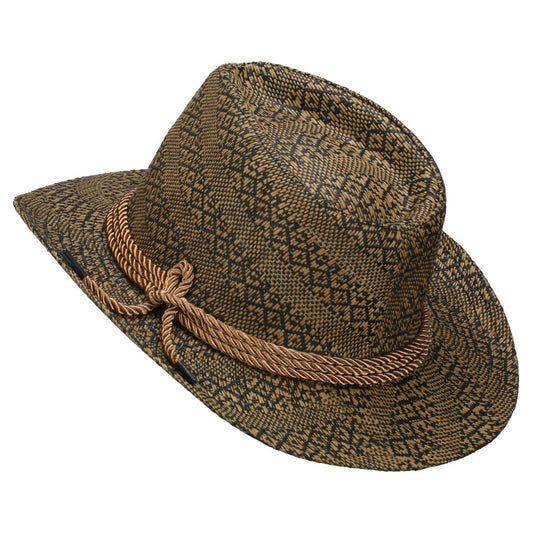 Men's Mix Braid Large Brim Fedora