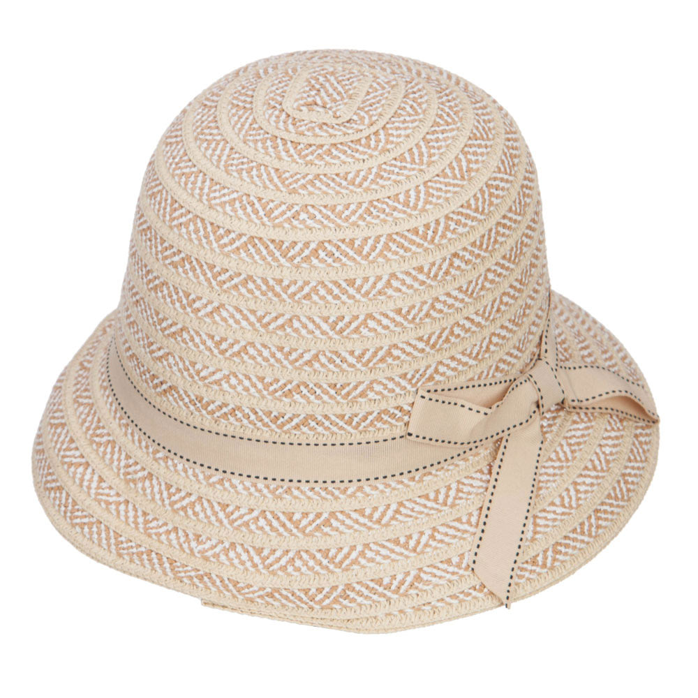 Women's Bow Toyo Braid Cloche