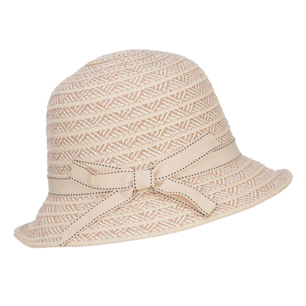 Women's Bow Toyo Braid Cloche