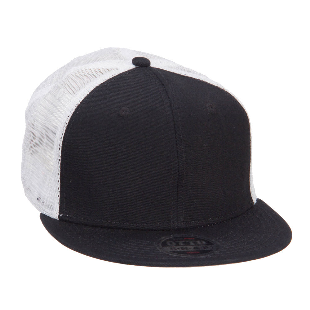 Mesh Premium Snapback Flat Bill Cap