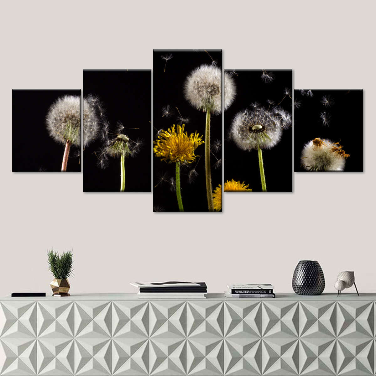 Dandelion In The Wind Wall Art