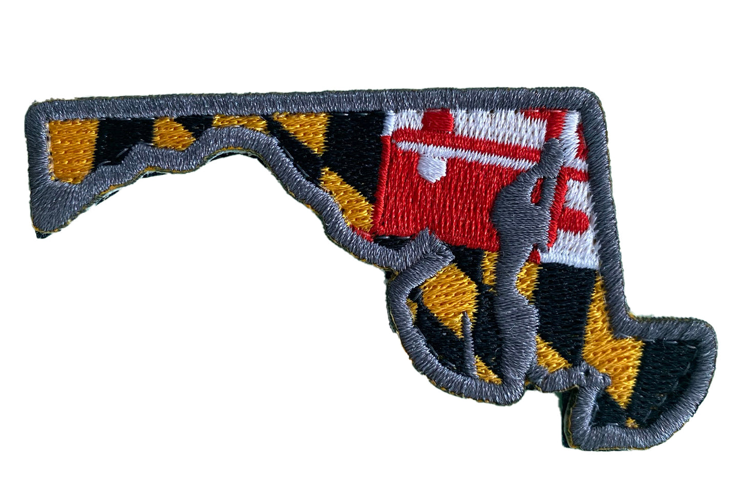 Die-Cut Maryland Flag Patch