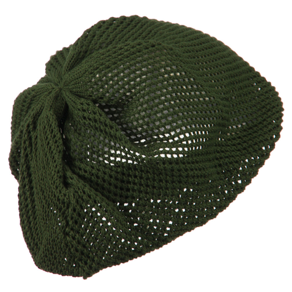 Big Size Mesh Deep Shell Beanie Hat