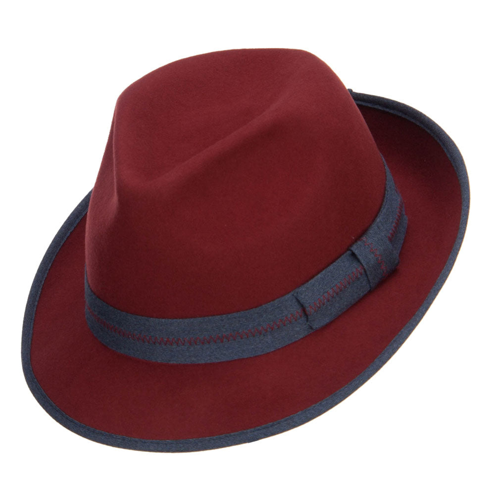Women's Wool Felt Band Fedora