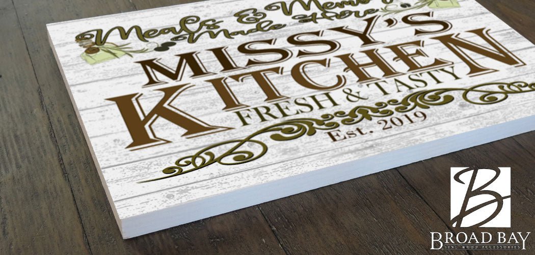 Meals and Memories Made Here Sign For Kitchen