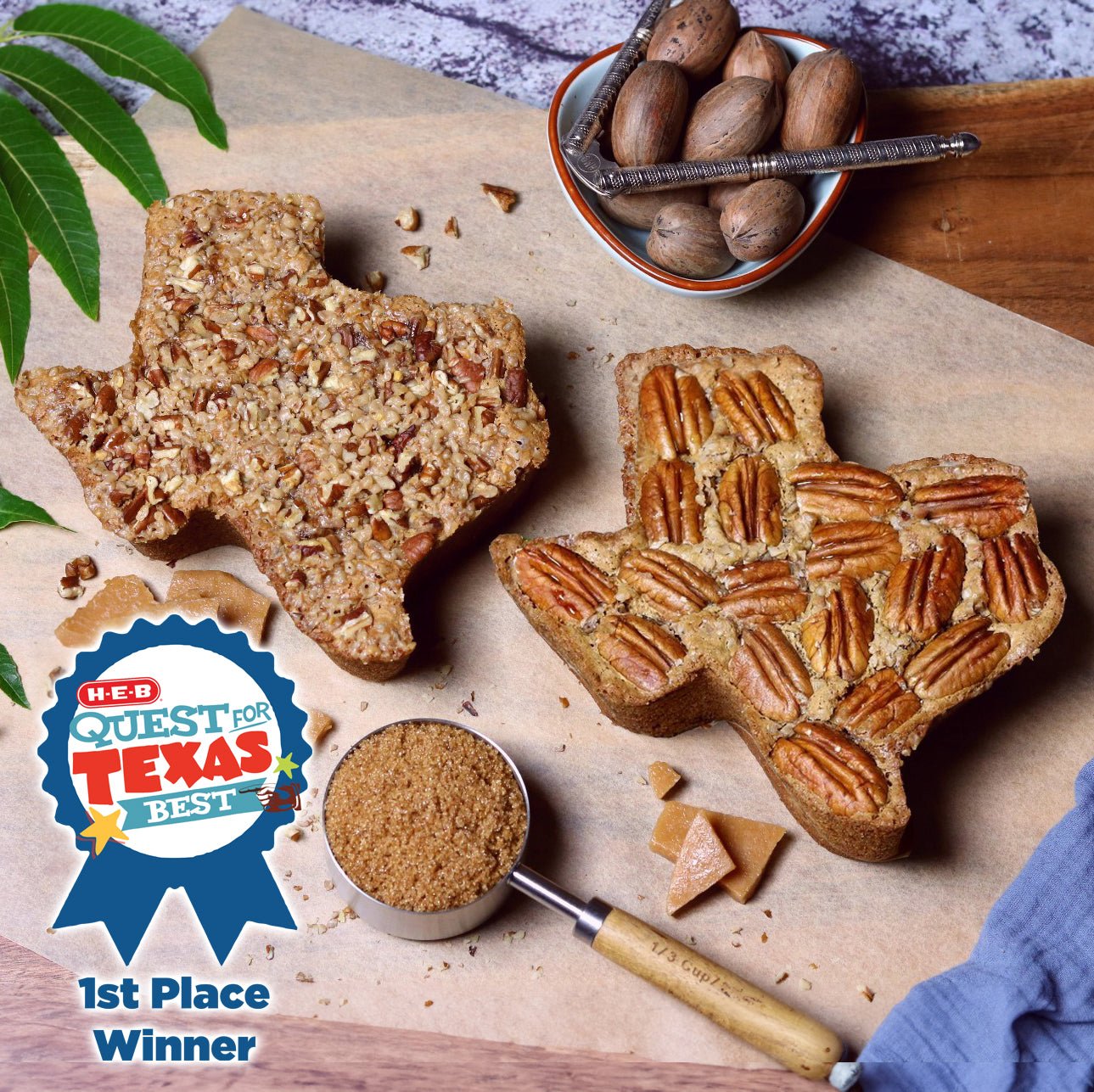 Medium Texas Pecan Cake 2-Pack | Serves 10-12