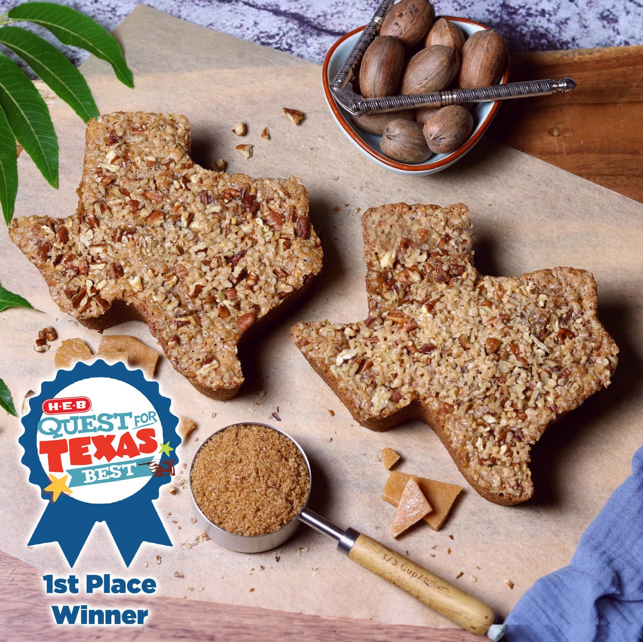 Medium Texas Pecan Cake 2-Pack | Serves 10-12