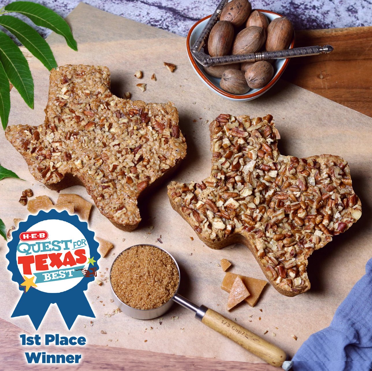 Medium Texas Pecan Cake 2-Pack | Serves 10-12