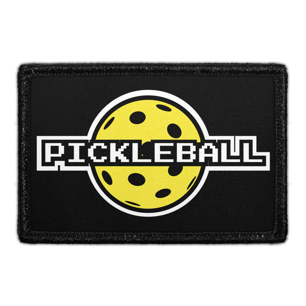 Pickleball - 8-Bit - Yellow - Removable Patch