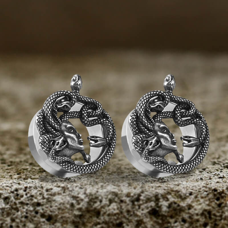 Medusa Stainless Steel Ear Gauges