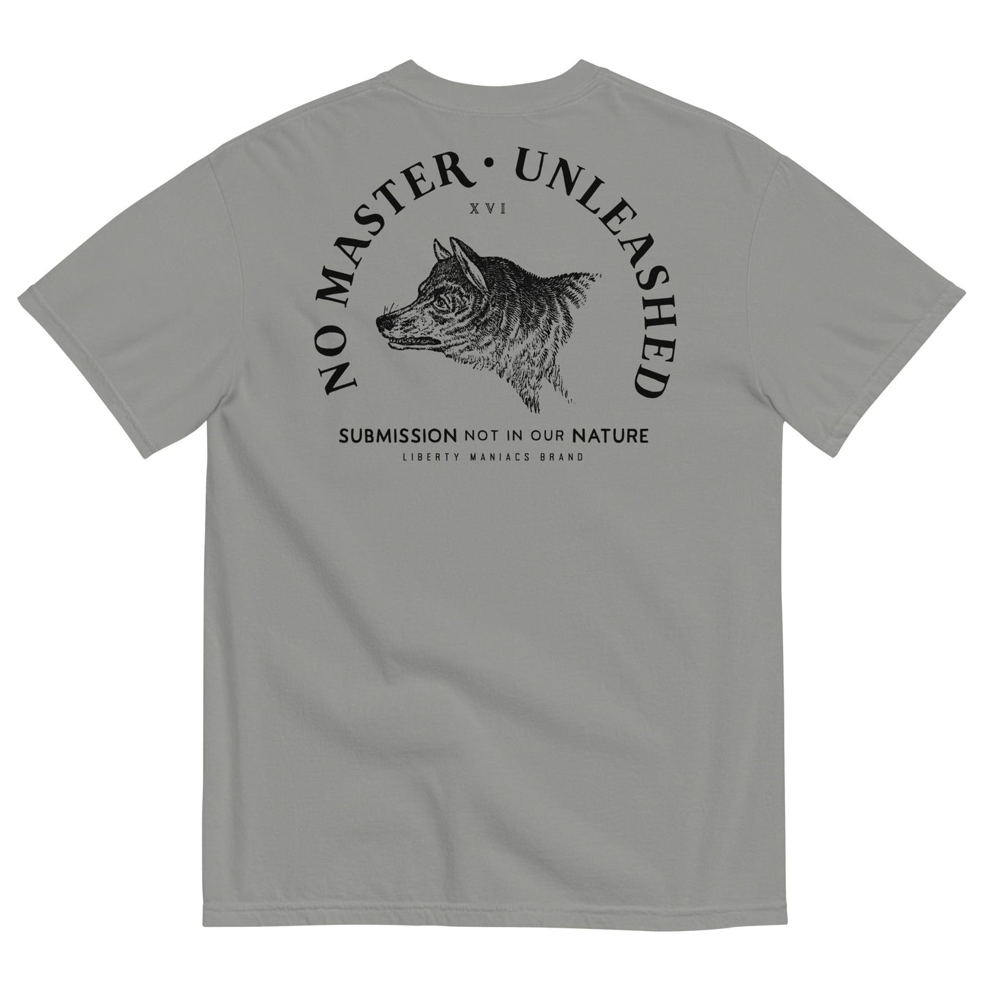 No Master Men’s Garment-dyed Heavyweight Graphic T-shirt