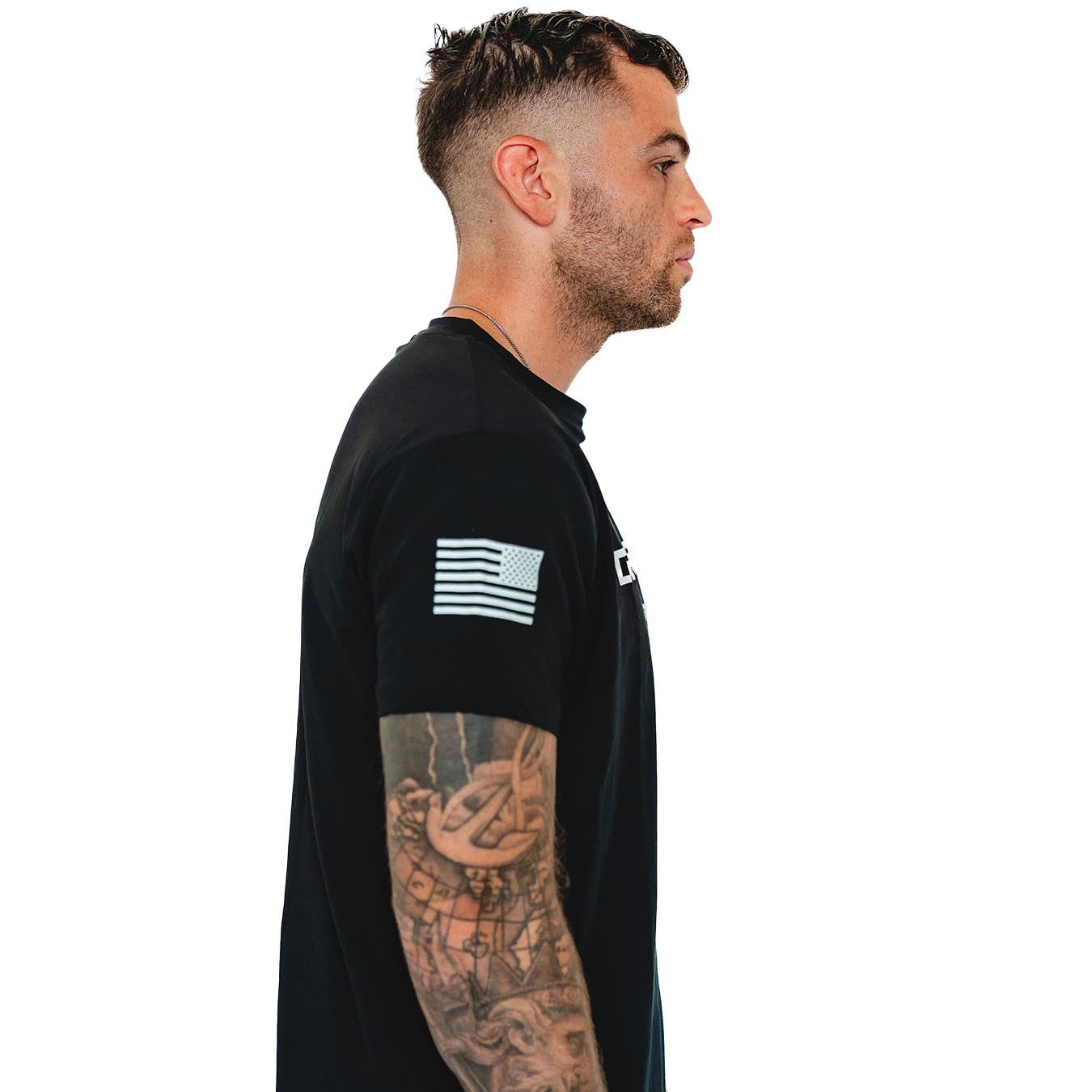Men's Gym Tee "Compellence" - Black