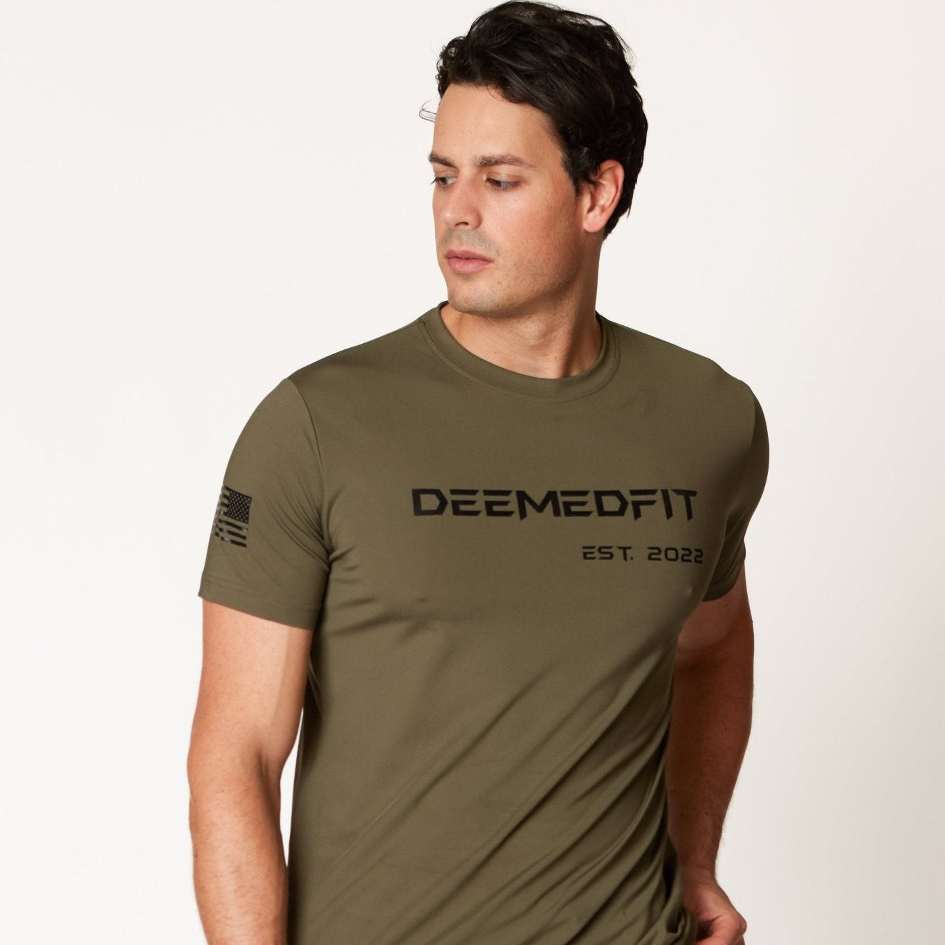 Men's Gym Tee "Compellence" - Olive