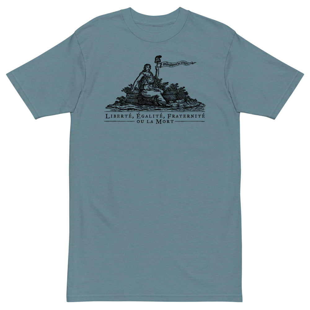Liberte Equalite Fraternite ou la Mort Heavyweight tee