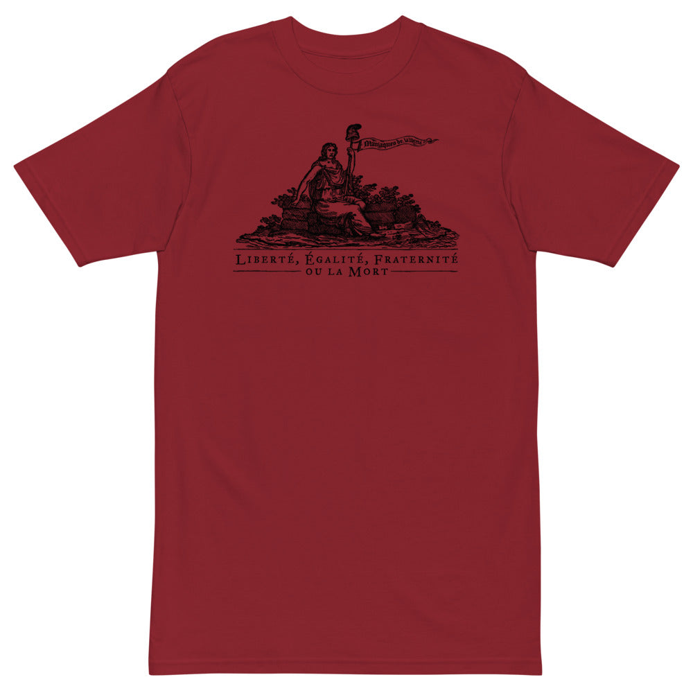 Liberte Equalite Fraternite ou la Mort Heavyweight tee