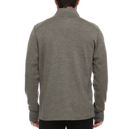 Heavyweight Men's Wool 1/4 Zip - 100% Merino Wool
