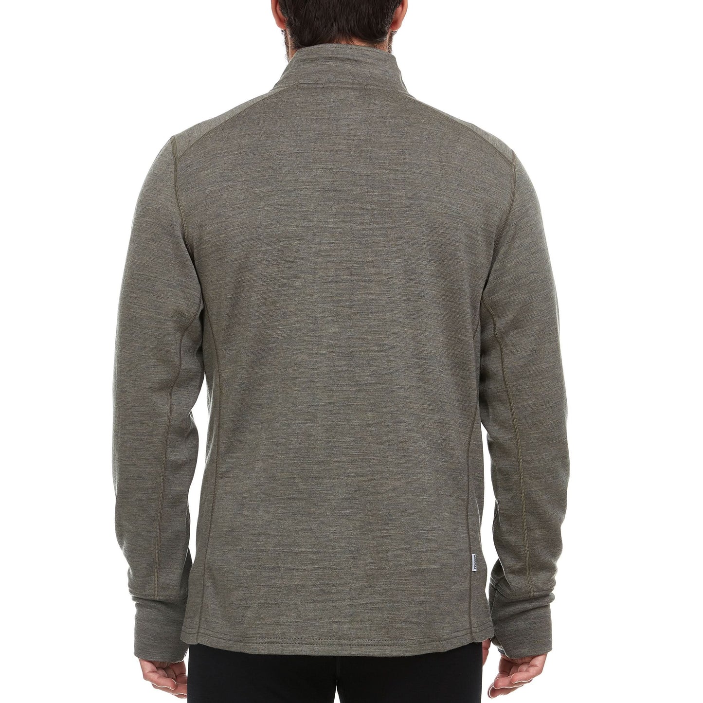 Heavyweight Men's Wool Full Zip Sweater - 100% Merino Wool