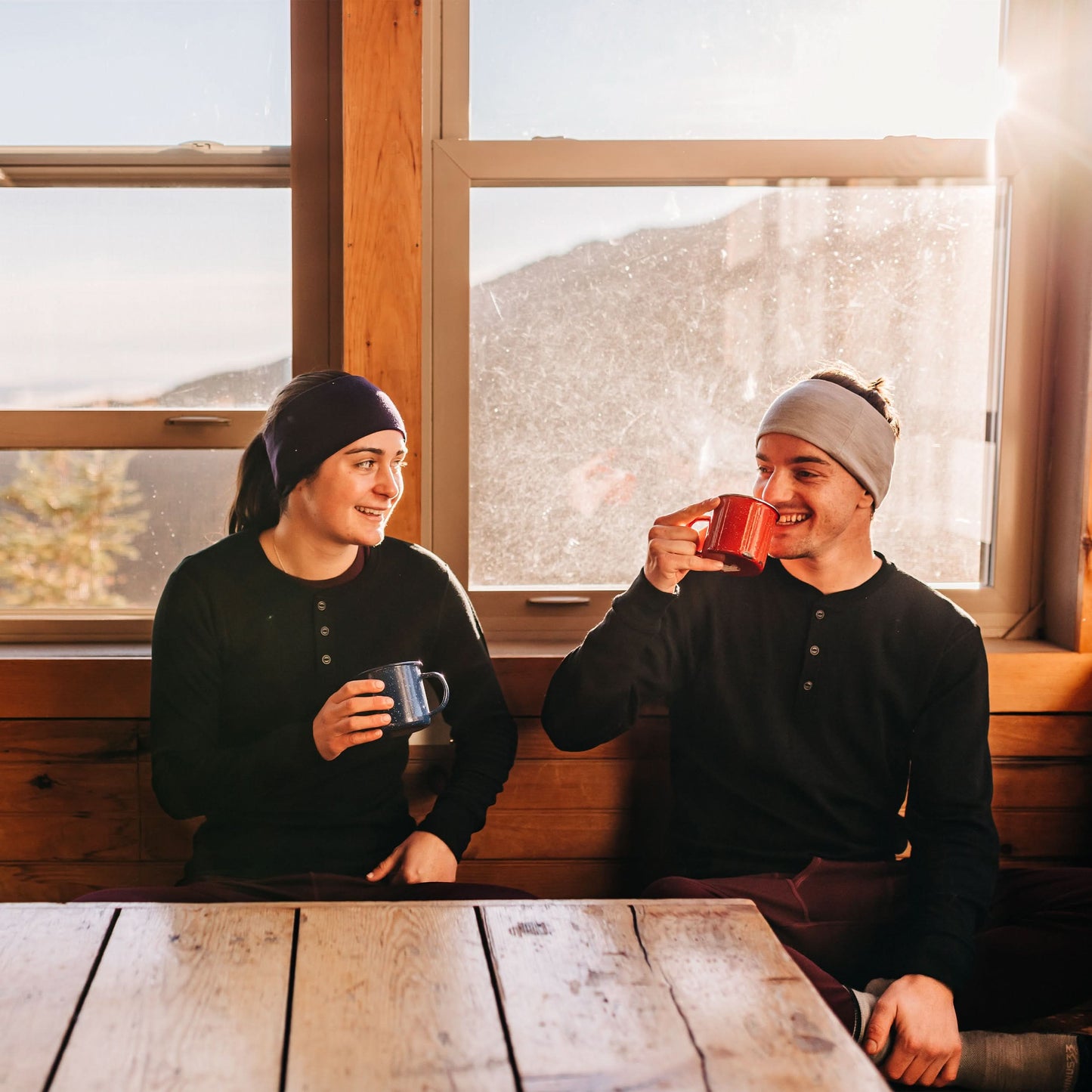 Men's 100% Merino Wool Henley - Midweight