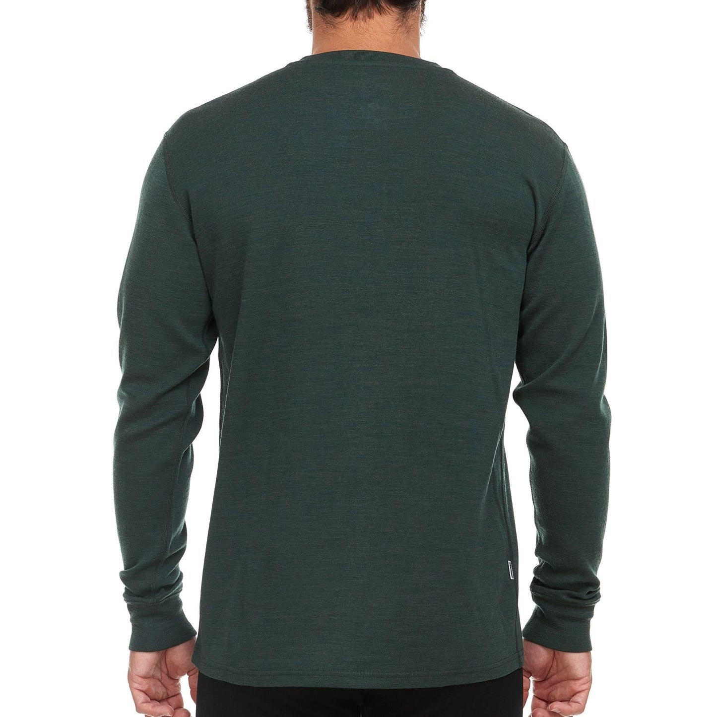 Men's 100% Merino Wool Henley - Midweight