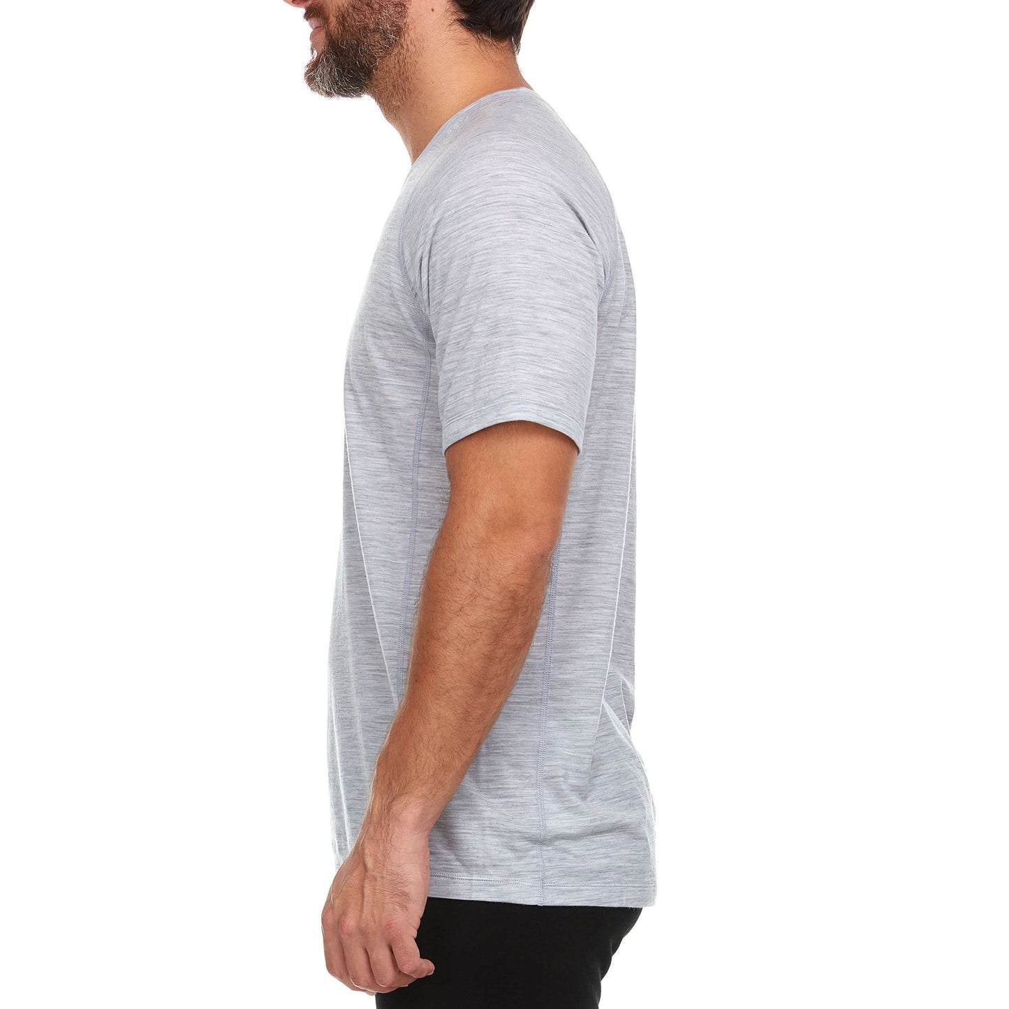 Men's Merino Wool V-Neck T-Shirt - Microweight