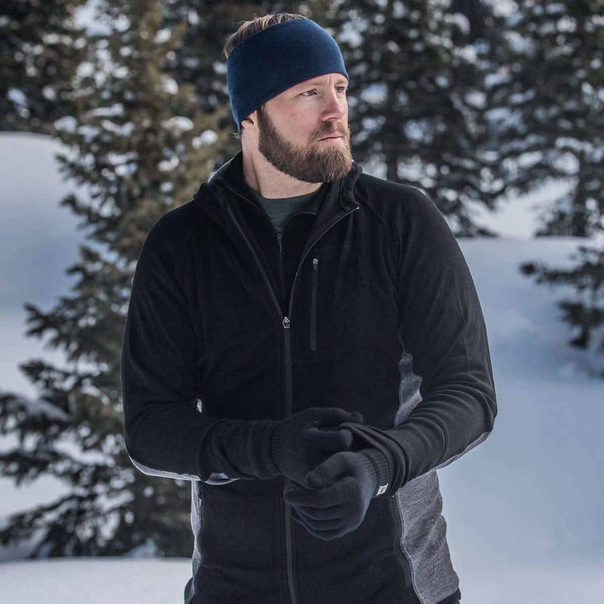 Men's Full Zip Merino Hoodie - Midweight