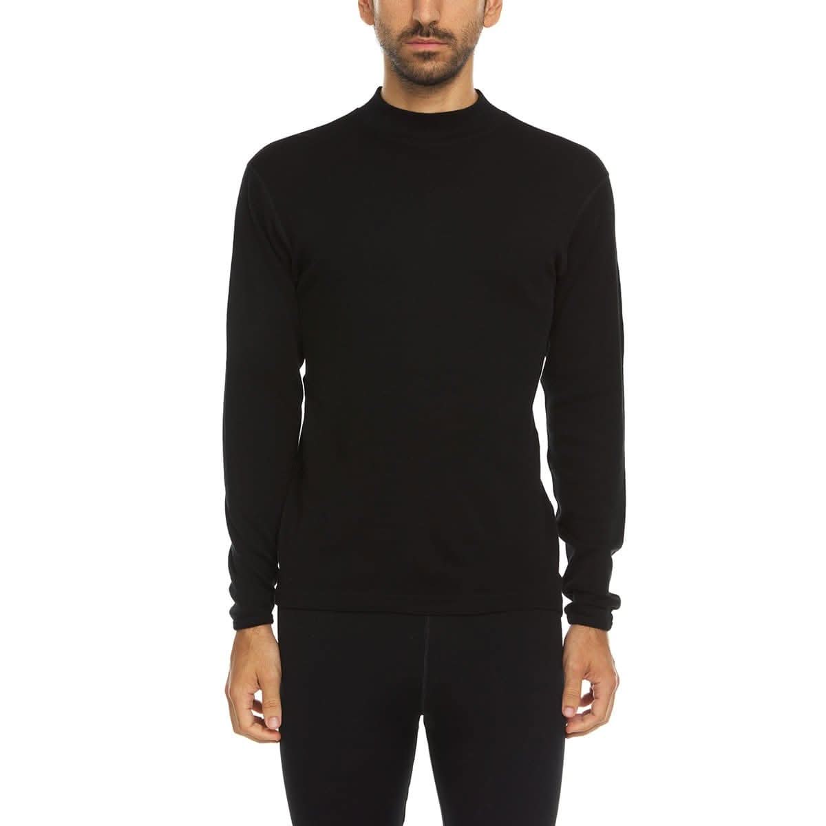 Midweight Wool Mock Neck - 100% Merino Wool