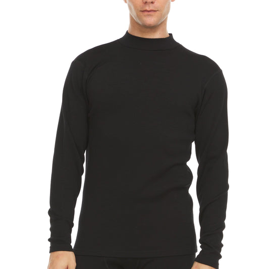 Heavyweight - Men's Mock Neck 100% Merino Wool