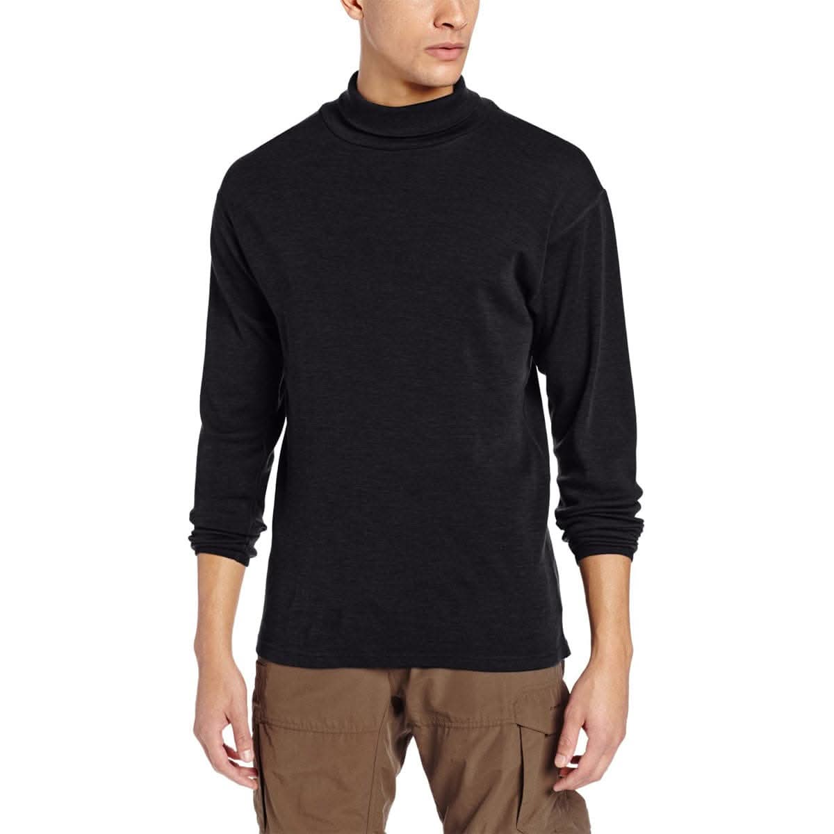 Midweight Men's Wool Turtleneck - 100% Merino Wool