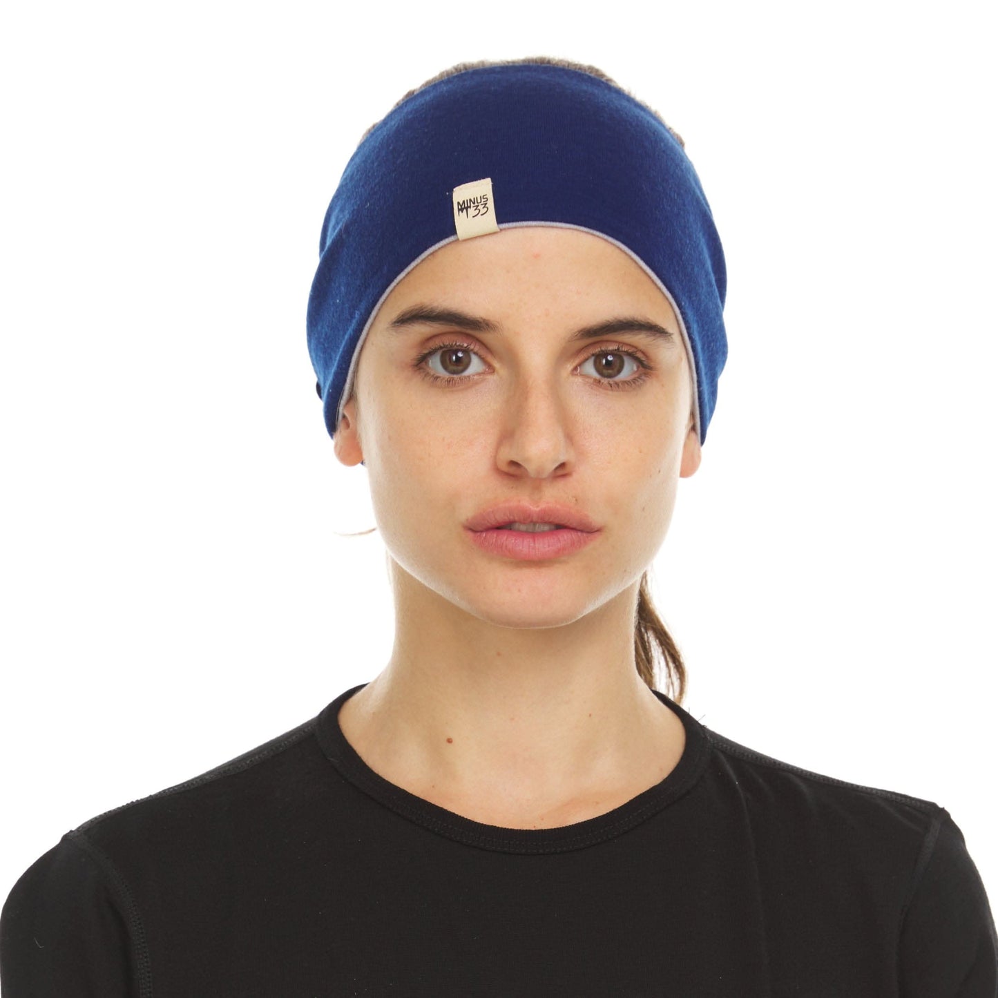 Midweight Reversible Wool Headband  - 100% Merino Wool
