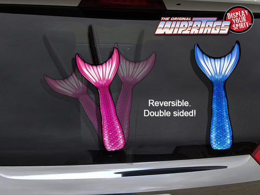 Mermaid Tail Blue or Pink WiperTags